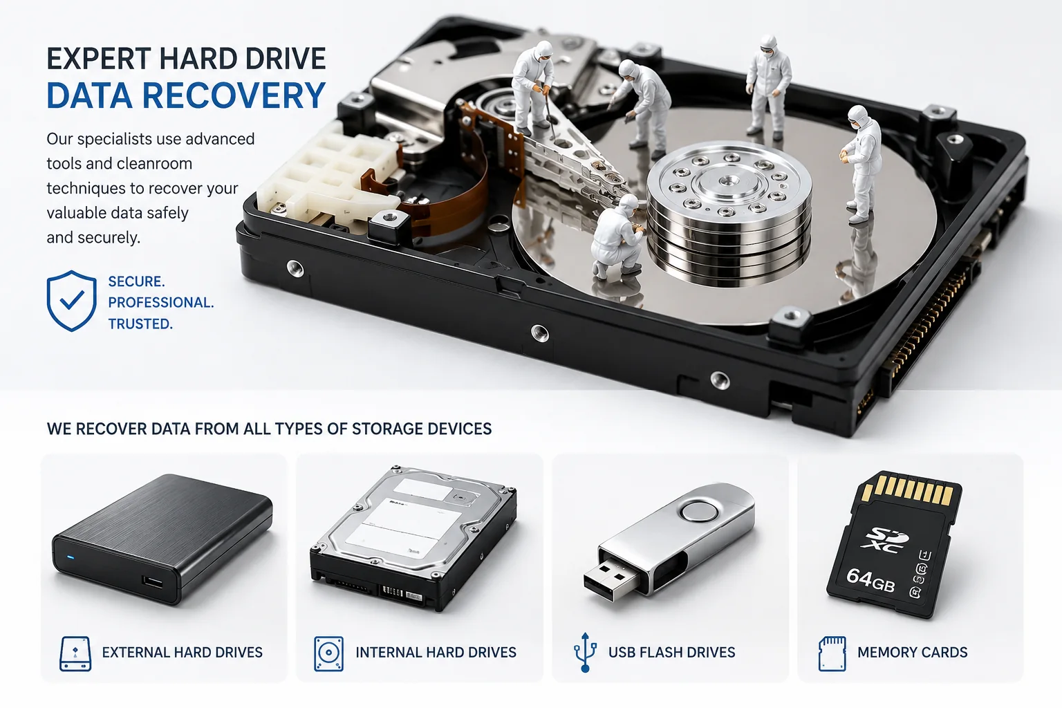 Data recovery Laval hard drive SSD MacBook RAID and external drive recovery