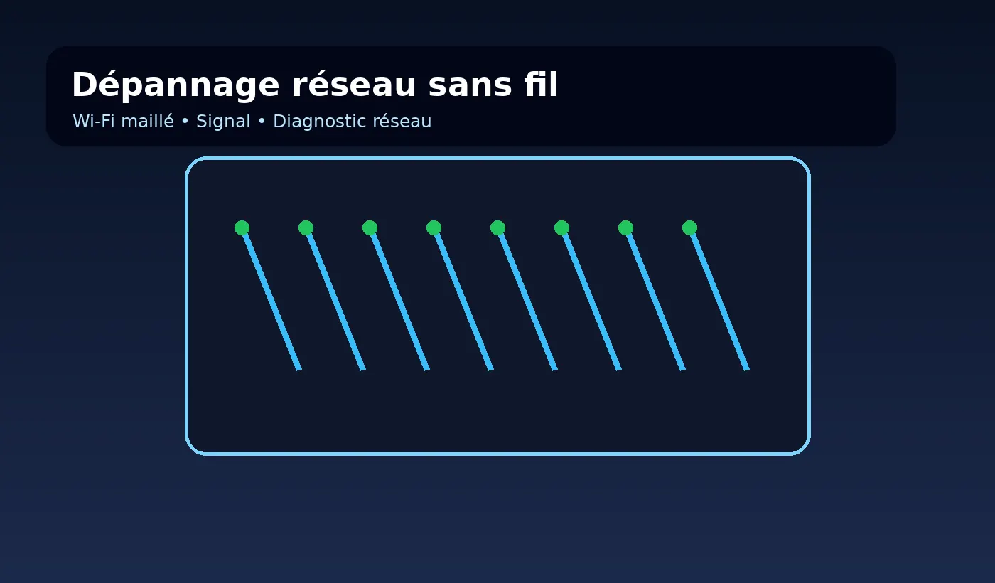 Dépannage réseau sans fil Montréal signal Wi-Fi faible