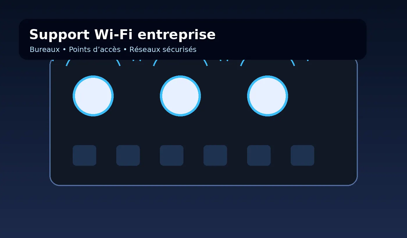 Support Wi-Fi entreprise Montréal réseau professionnel