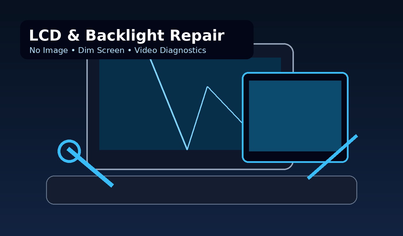 LCD backlight repair Montreal