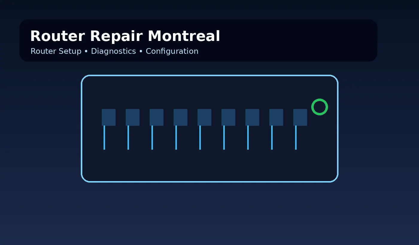 Router repair Montreal network diagnostics and troubleshooting